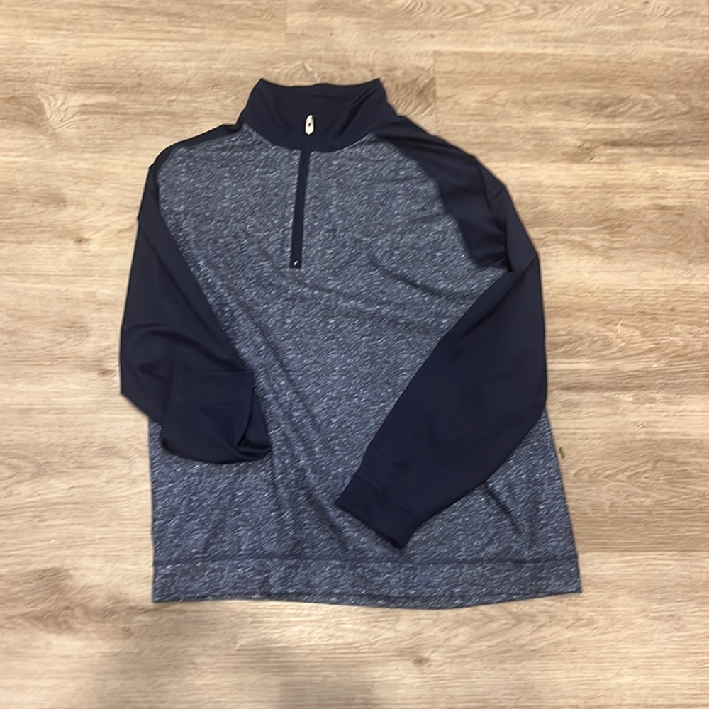 Rule 18 quarter zip blue pull over